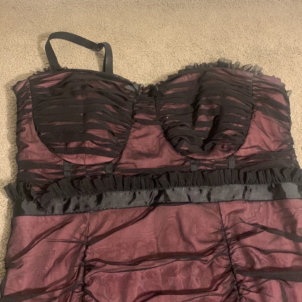 Z.Cavaricci Dress Vintage with tags black and pink sz12